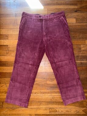 Charles Tyrwhitt Burgundy/red Corduroy